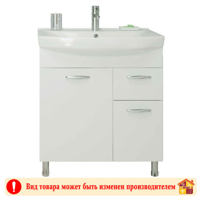Тумба с умывальником 75 Ника белый Стиль заказать в Луганске в интернет магазине Перестройка недорого