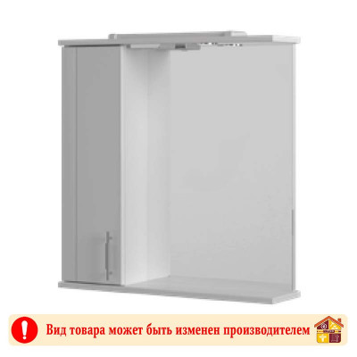 Шкаф навесной зеркальный СТИЛЬ 1-55 левый ДСП и МДФ заказать в Луганске в интернет магазине Перестройка недорого