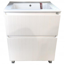 Тумба 75 Маттео белая с умывальником Оскар