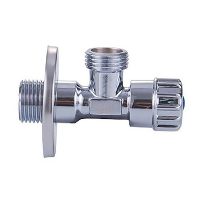 Металлопластиковый кран угловой 1/2" Х 3/4" хром VER58 заказать в Луганске в интернет магазине Перестройка недорого