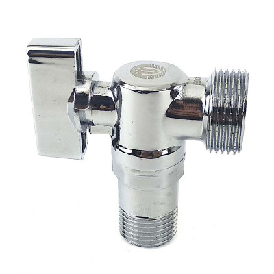 Металлопластиковый кран приборный угловой BL5809 TIM 1/2" 3/4" хром заказать в Луганске в интернет магазине Перестройка недорого