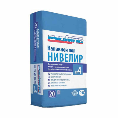 Пол наливной Нивелир РУСГИПС №4 20 кг. заказать в Луганске в интернет магазине Перестройка недорого