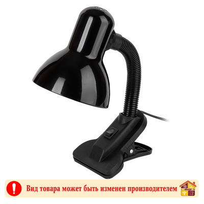 Светильник настольный на прищепке E27 General GTL-022-60-220 черный заказать в Луганске в интернет магазине Перестройка недорого