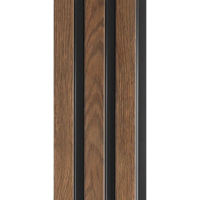 Панель проф 3Д-M 218 Орех темный 122 Х 12 мм. 2,95 м. заказать в Луганске в интернет магазине Перестройка недорого