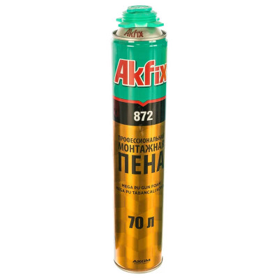 Пена монтажная ПРОФИ 70 AKFIX 872 1000 г. заказать в Луганске в интернет магазине Перестройка недорого