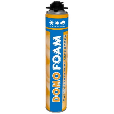 Пена монтажная всесезонная DOMOFOAM PRO 65 750 мл. заказать в Луганске в интернет магазине Перестройка недорого