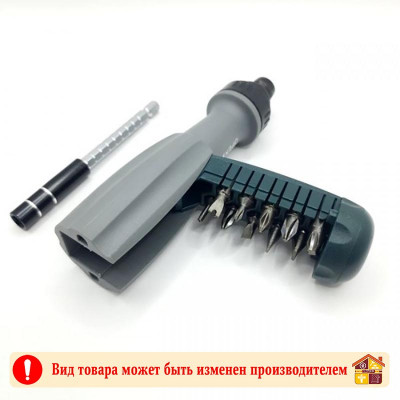 Отвертка трещоточная 10 насадок AKKOSTAR заказать в Луганске в интернет магазине Перестройка недорого