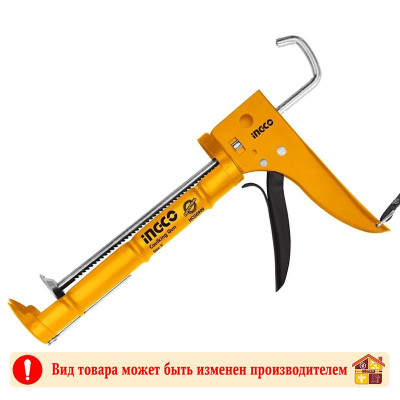 Пистолет для герметиков полукорпусной усиленный INGCO Industrial HCG0909 230 Х 1,0 мм. заказать в Луганске в интернет магазине Перестройка недорого