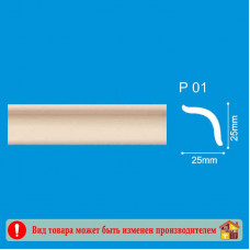 Плинтус потолочный Р 01 Шелк Бежевый 1м.