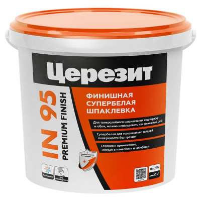 Шпаклевка Церезит 95/18 полимерная всесезонная 18 кг. заказать в Луганске в интернет магазине Перестройка недорого