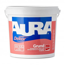 Грунт под декоративные штукатурки и краски AURA Dekor Grund колеруемый 3,5 кг.