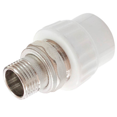 Полипропилен американка муфта разъемная Радиаторная Белая наружная резьба 20 мм 3/4 Valfex заказать в Луганске в интернет магазине Перестройка недорого