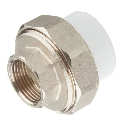 Полипропилен американка муфта разъемная Белая внутренняя резьба 20 мм 1/2 Valfex заказать в Луганске в интернет магазине Перестройка недорого