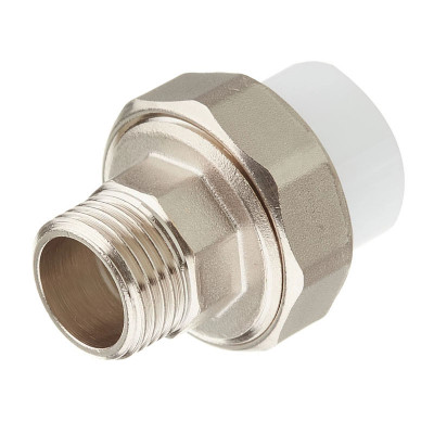 Полипропилен американка муфта разъемная Белая наружная резьба 20 мм 1/2 Valfex заказать в Луганске в интернет магазине Перестройка недорого