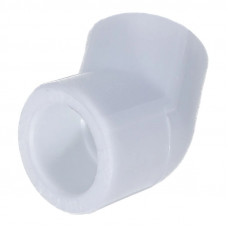 Полипропилен отвод 20 мм. 45° белый Valfex