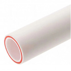 Полипропилен труба 20 Х 3.4 мм. стекловолокно белый Valfex