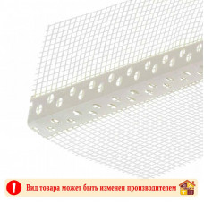 Уголок ПВХ с сеткой 8 Х 12 мм. 2,5 м.