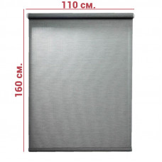 Ролл-штора Камелия серый металлик LM 49-04 110 Х 160 см.