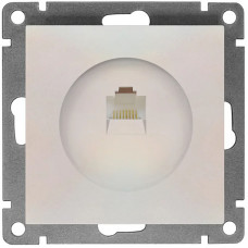 Розетка 1-я компьютерная Universal Афина с/у 1А RJ45 жемчуг
