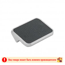 Ручка мебельная CP+BL хром+черная кожа Elegant Adelia 32 мм
