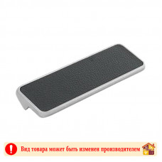 Ручка мебельная CP+BL хром+черная кожа Elegant Adelia 96 мм