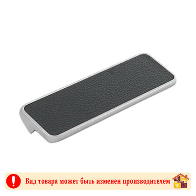 Ручка мебельная CP+BL хром+черная кожа Elegant Adelia 96 мм заказать в Луганске в интернет магазине Перестройка недорого