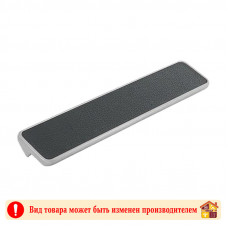 Ручка мебельная CP+BL хром+черная кожа Elegant Adelia 160 мм