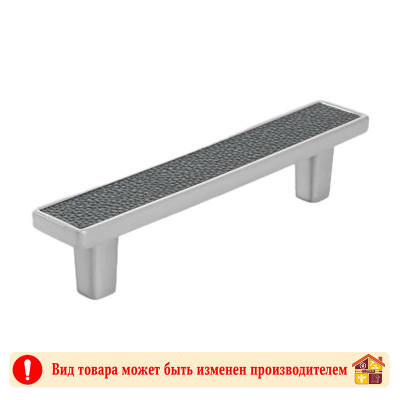 Ручка мебельная CP+BL хром+черная кожа Frame Adelia 96 мм заказать в Луганске в интернет магазине Перестройка недорого