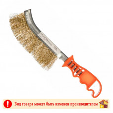 Щетка по металлу оранжевая ручка Ирокез