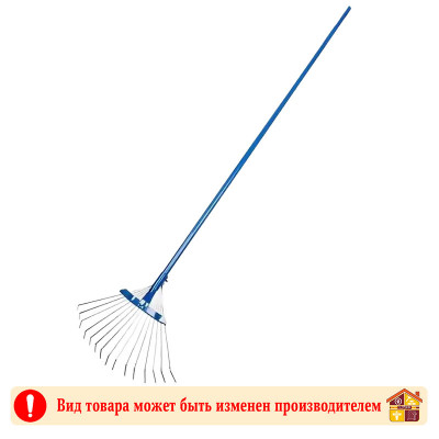 Грабли веерные оцинкованные синие 15 зубьев заказать в Луганске в интернет магазине Перестройка недорого