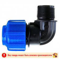 Отвод компрессионный НР 20х3/4" ПНД
