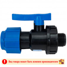 Кран шаровый компрессионный НР 32х1" ПНД
