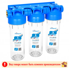 Фильтр магистральный 10SL АБФ-3 1/2 3 ступени Прозрачный Аквабрайт