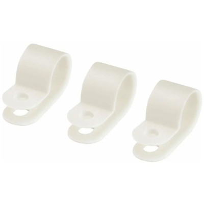 Скоба нейлоновая крепежная СКН-5 белая 100 шт/упак заказать в Луганске в интернет магазине Перестройка недорого