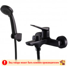 Смеситель для ванной латунь черный А3286-7