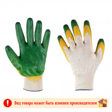 Перчатки х/б с двойным латексным покрытием
