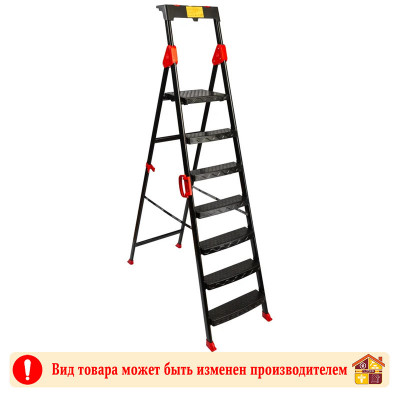Стремянка стальная Комфорт Перилла 133507 7 ступеней заказать в Луганске в интернет магазине Перестройка недорого