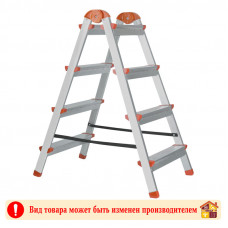 Стремянка алюминиевая двухсторонняя 4 ступени UFUK AL 88,5 см макс нагр 120 кг Стремянка алюминиевая двухсторонняя 4 ступени UFUK AL 88,5 см макс нагр 120 кг