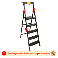 Стремянка стальная 5 ступеней Комфорт Перилла