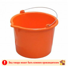 Ведро для красок и смесей ударопрочное оранжевое 10 л.