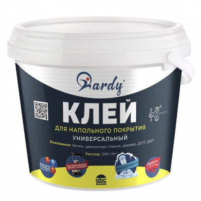 Клей HARDY для напольных покрытий универсальный 1,3 кг. заказать в Луганске в интернет магазине Перестройка недорого