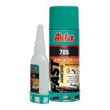 Клей цианоакрилатный Akfix 705 65 г. + активатор 250 мл.