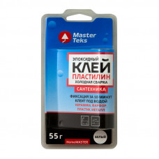 Клей-пластилин эпоксидный холодная сварка для сантехники MasterTeks белый 55 г