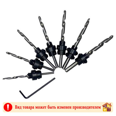 Набор свёрл Vertex по дереву с зенкером 7 шт. заказать в Луганске в интернет магазине Перестройка недорого