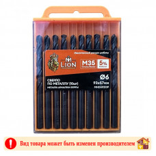 Сверло по металлу кобальтовое 6,0 Х 93 мм М35 M-LION