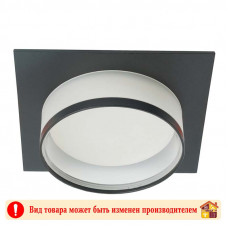 Светильник потолочный встраиваемый 15W 203V GX53 черный квадратный DL501 FERON