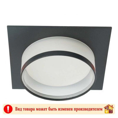 Светильник потолочный встраиваемый 15W 203V GX53 черный квадратный DL501 FERON заказать в Луганске в интернет магазине Перестройка недорого