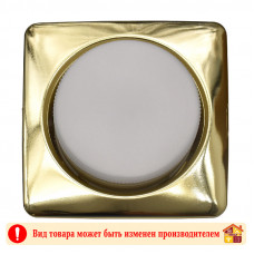 Светильник квадратный объемный Золото 661201 GCL-GX53-H38-G