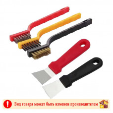 Набор для уборки на кухне (2 скребка и 3 щетки)