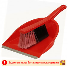 Совок+щетка пластик с резинкой TZJ6863